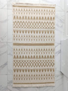 NEU Runner Kilim White Beige Flatweave Rug-Rugs-Fame Rugs-2'6"x4'9" 80x150cm-fame