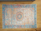 Neami Turkish Oriental Beige Orange Light Blue Rug-Rugs-Fame Rugs-2'x3' ft 60x90 cm-fame