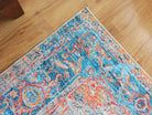 Neami Turkish Oriental Beige Orange Light Blue Rug-Rugs-Fame Rugs-2'x3' ft 60x90 cm-fame