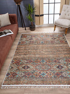 Noza Nomadic Turkish Brown Beige Rug-Fame Rugs-2'x3'ft 60x90cm-fame