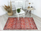 Osa Rug Turkish Coral Red Pink Rug-Area Rugs-Fame Rugs-2'x3' ft 60x90 cm-fame