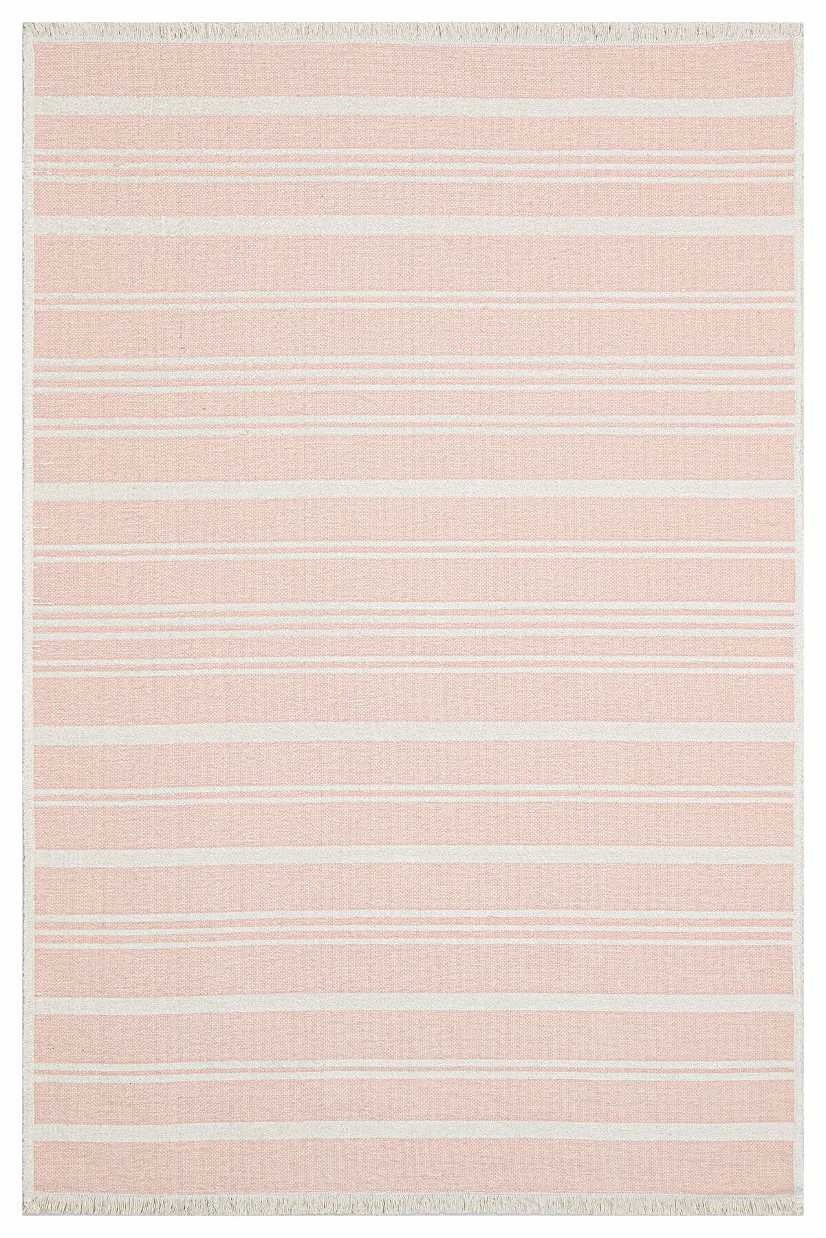 Pama Revesible Pastel Pink Kilim Rug-Rugs-Fame Rugs-2'6"x4'9" 80x150cm-fame