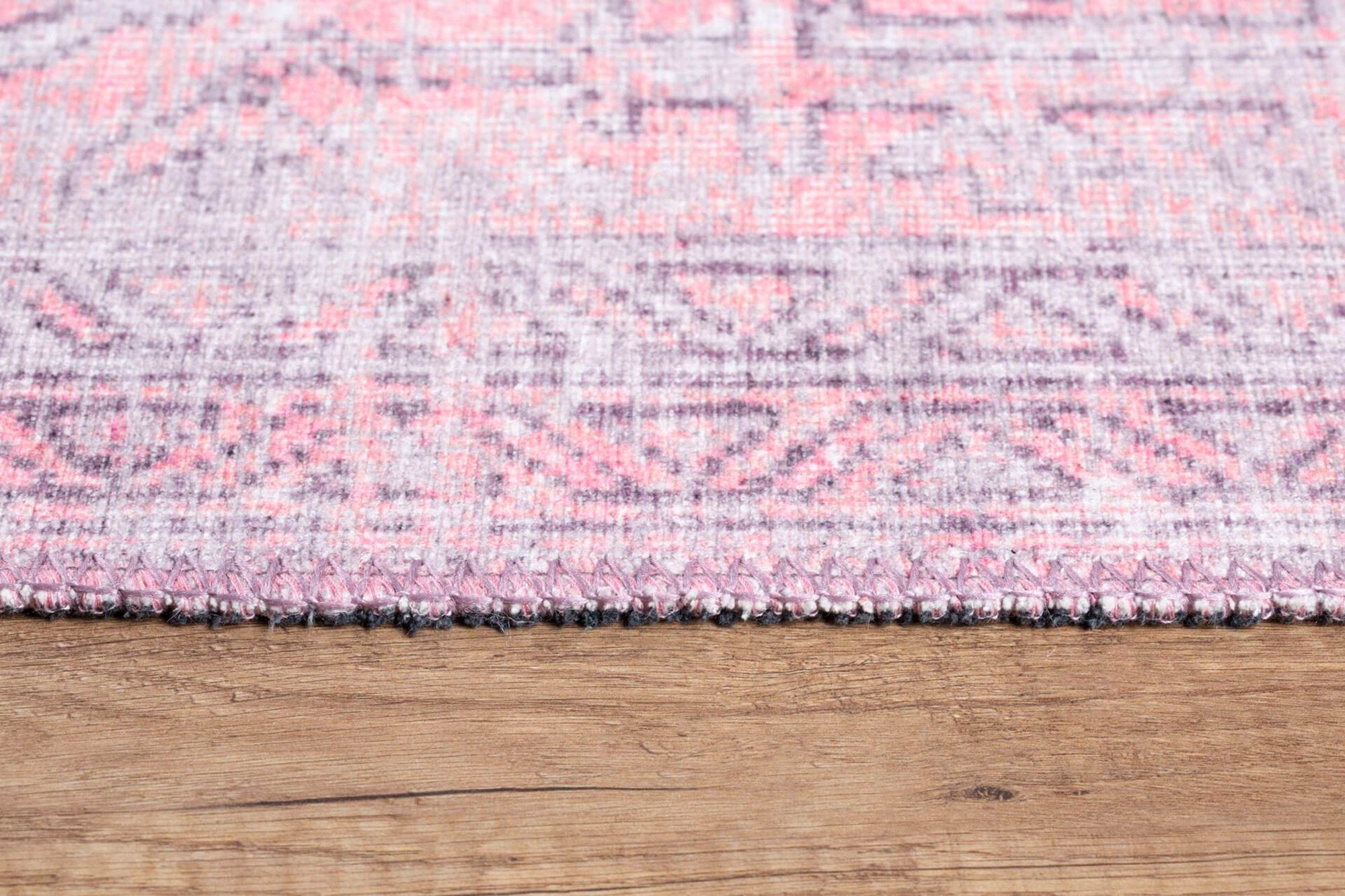 Pamba Pink Persian Heriz Faded Gray Rug-Rugs-Fame Rugs-2'x3' ft 60x90 cm-fame