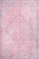 Pamba Pink Persian Heriz Faded Gray Rug-Rugs-Fame Rugs-2'x3' ft 60x90 cm-fame