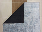 Pana Runner Turkish Distressed Gray Light Blue White Rug-Rugs-Fame Rugs-2'x3' ft 60x90 cm-fame