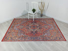 Pawla Turkish Vintage Heriz Red Rug-Rugs-Fame Rugs-2'x3'ft 60x90cm-fame