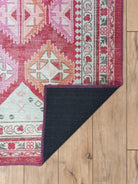 Pink Herki Vintage Rug, Shades of Rose Boho Luxury Oriental Geometric Diamond Pastel Turkish Inspired Area Rugs Living room Bedroom Hall-famerugs-2&#39;x3&#39; ft 60x90cm-fame