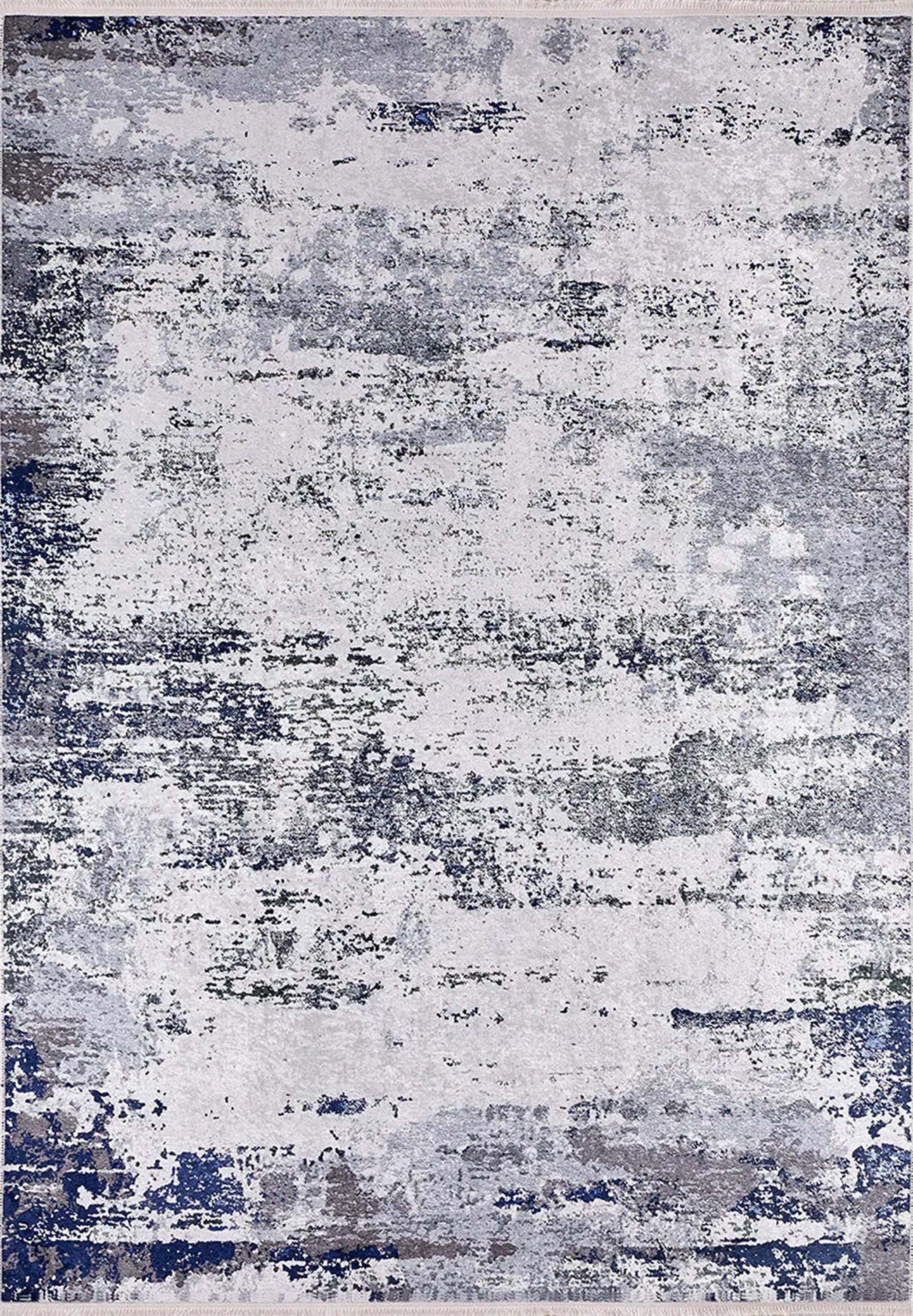 Rada Abstract Distressed Gray Rug-Fame Rugs-2'x3'ft 60x90cm-Design 1-fame