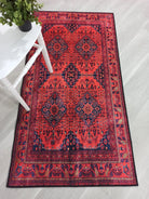 Rania Red Afghan Turkish Rug-Rugs-Fame Rugs-2'x3' ft 60x90 cm-fame