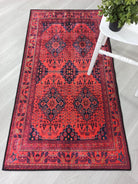 Rania Red Afghan Turkish Rug-Rugs-Fame Rugs-2'x3' ft 60x90 cm-fame