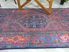 Reda Rug Turkish Navy Blue Brown Rug-Rugs-Fame Rugs-2'x3' ft 60x90 cm-fame