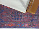 Reda Rug Turkish Navy Blue Brown Rug-Rugs-Fame Rugs-2'x3' ft 60x90 cm-fame