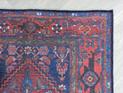 Reda Rug Turkish Navy Blue Brown Rug-Rugs-Fame Rugs-2'x3' ft 60x90 cm-fame