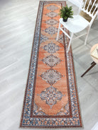 Rida-Runner Turkish Orange Vintage Runner Rug-Rugs-Fame Rugs-2'x3' ft 60x90 cm-fame