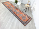 Rida-Runner Turkish Orange Vintage Runner Rug-Rugs-Fame Rugs-2'x3' ft 60x90 cm-fame