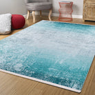 Rima Turquoise Beach Aqua Ocean Abstract Rug-Fame Rugs-2'x3'ft 60x90cm-fame