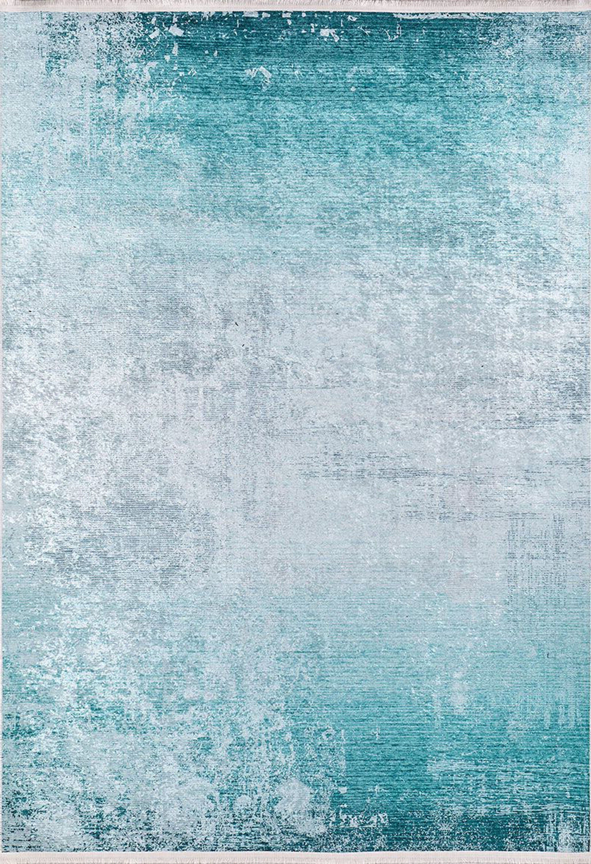 Rima Turquoise Beach Aqua Ocean Abstract Rug-Fame Rugs-2'x3'ft 60x90cm-fame