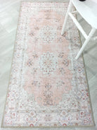 Riza Rug Turkish Muted Beige Dusty Pink Rug-Rugs-Fame Rugs-2'x3' ft 60x90 cm-fame