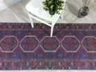 Rofa Rug Afghan Navy Blue Red Baluch Rug-Rugs-Fame Rugs-2'x3' ft 60x90 cm-fame