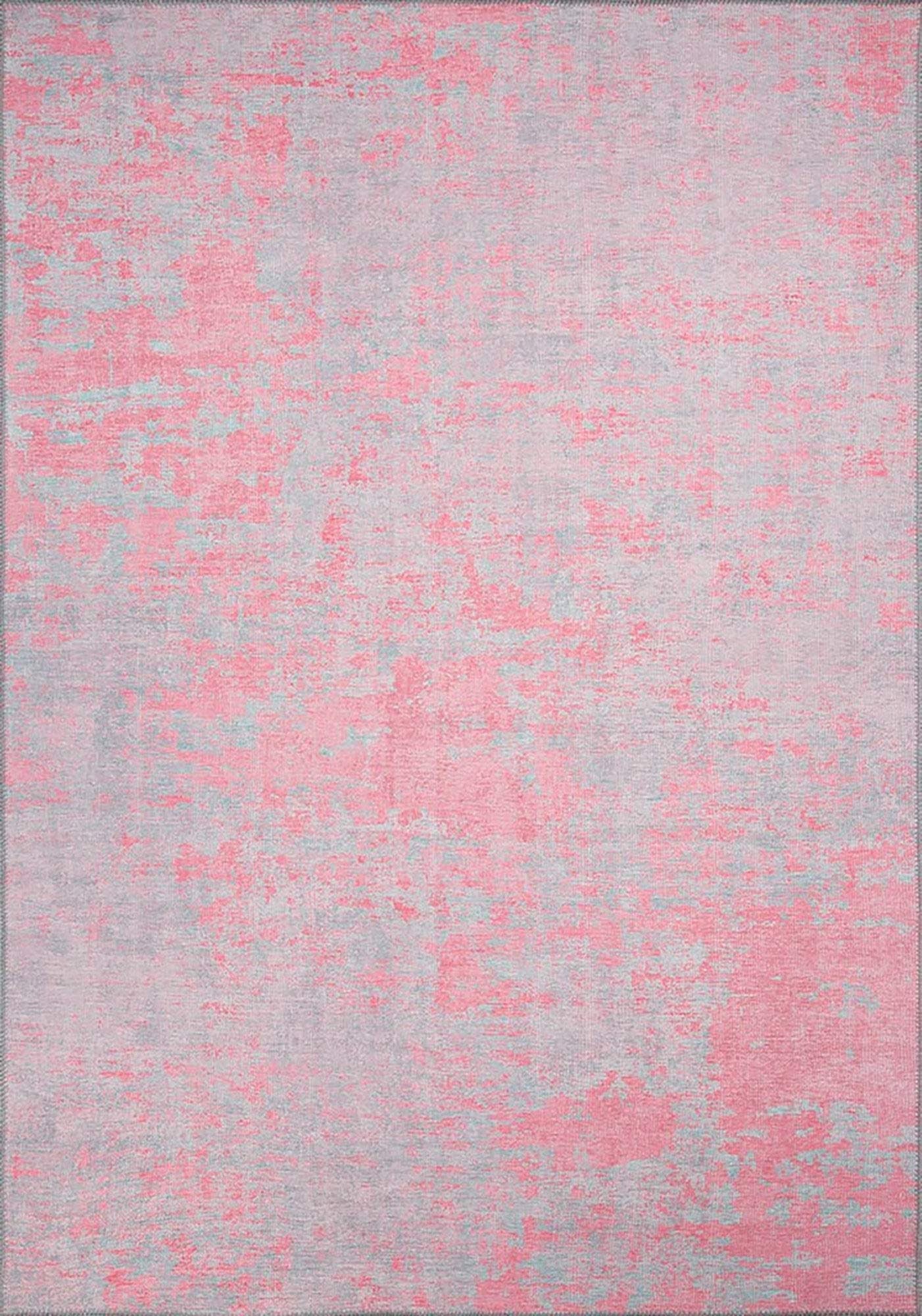 Rossa Abstract Pink Gray Rug-Rugs-Fame Rugs-2'x3' ft 60x90 cm-fame