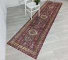 San-Runner Turkish Burgundy Dark Red Runner Rug-Rugs-Fame Rugs-2'x3'ft 60x90cm-fame