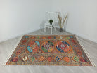 Sanae Rug Turkish Geometric Multi Color Rug-Rugs-Fame Rugs-2'x3'ft 60x90cm-without fringe-fame