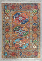 Sanae Rug Turkish Geometric Multi Color Rug-Rugs-Fame Rugs-2'x3'ft 60x90cm-without fringe-fame