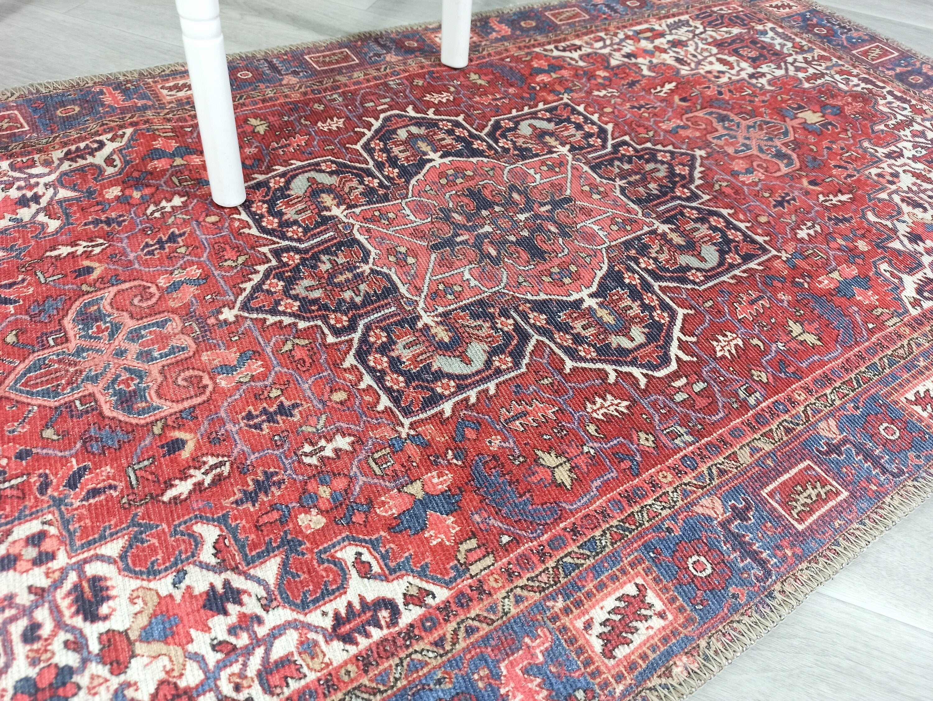 Sara Rug Antique Persian Faded Red Rug-Rugs-Fame Rugs-2'x3' ft 60x90 cm-fame