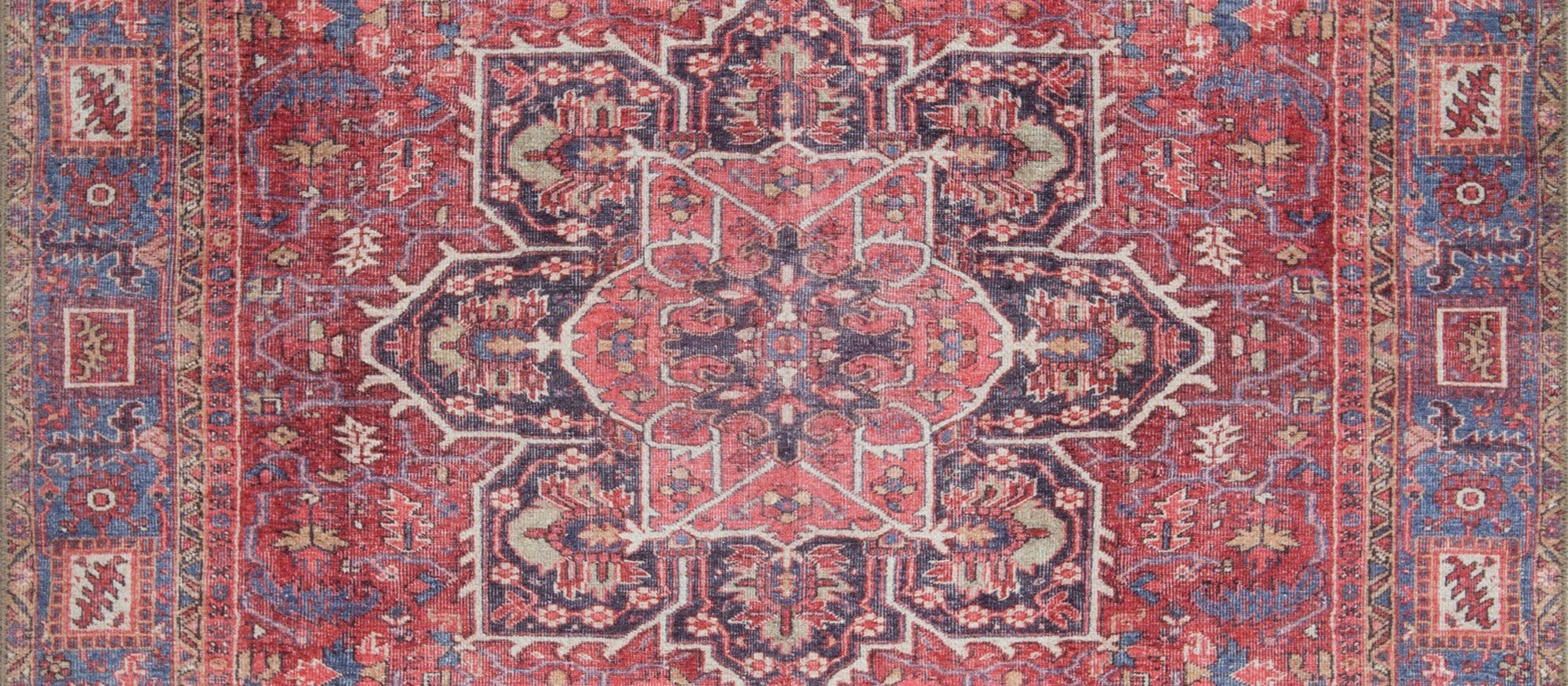 Sara Rug Antique Persian Faded Red Rug-Rugs-Fame Rugs-2'x3' ft 60x90 cm-fame