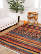 Sawa Turkish Orange Kilim Rug-Fame Rugs-2'x3'ft 60x90cm-fame