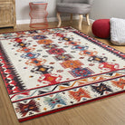 Sina Southwestern Kilim Aztec Colorful Rug-Fame Rugs-2'x3'ft 60x90cm-fame