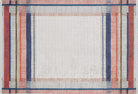 Solla Solid Beige Gray Rug Striped Border Rug-Fame Rugs-2'x3'ft 60x90cm-Beige-fame