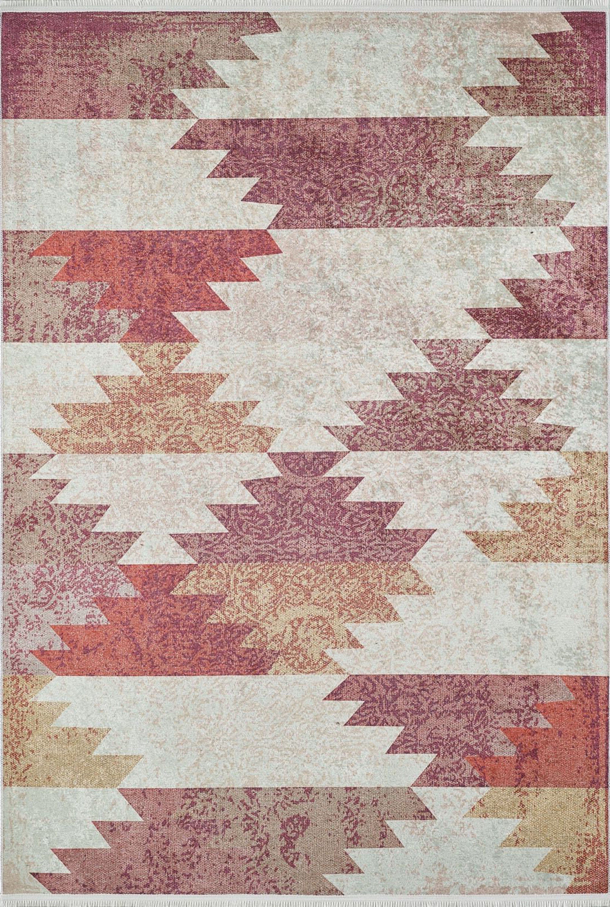 Souka Southwestern Kilim Pastel Beige Orange Rug-Fame Rugs-2'x3'ft 60x90cm-fame