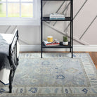 Sylvie Gray Blue Pastel Modern Oushak Rug-famerugs-2&#39;x3&#39; ft 60x90cm-fame