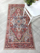 Talya1 Rug Muted Red Light Orange Persian Rug-Rugs-Fame Rugs-2'x3' ft 60x90 cm-fame