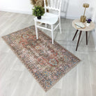 Taya Rug Traditional Earth tone Terracotta Floral Rug-Rugs-Fame Rugs-2'x3' ft 60x90 cm-fame