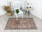 Taya Rug Traditional Earth tone Terracotta Floral Rug-Rugs-Fame Rugs-2'x3' ft 60x90 cm-fame