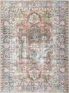 Taya Rug Traditional Earth tone Terracotta Floral Rug-Rugs-Fame Rugs-2'x3' ft 60x90 cm-fame