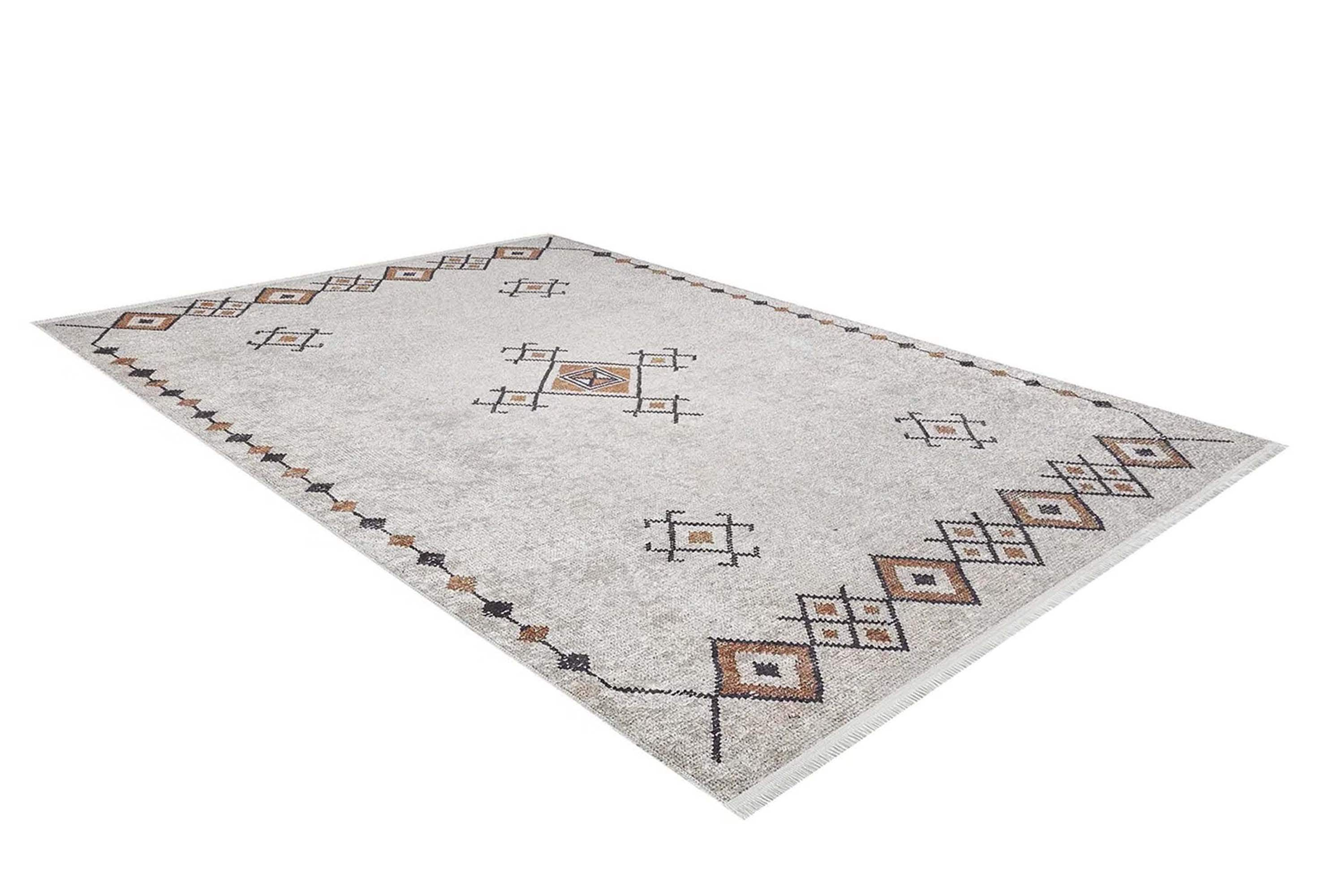 Tayha Turkish Beige Diamond Medallion Rug-Fame Rugs-2'x3'ft 60x90cm-fame