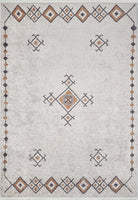 Tayha Turkish Beige Diamond Medallion Rug-Fame Rugs-2'x3'ft 60x90cm-fame