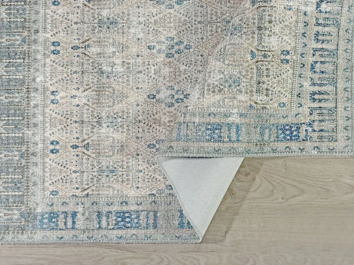 Tiana Rug Neutral Turkish Faded Gray Blue Rug-Rugs-Fame Rugs-2'x3' ft 60x90 cm-fame