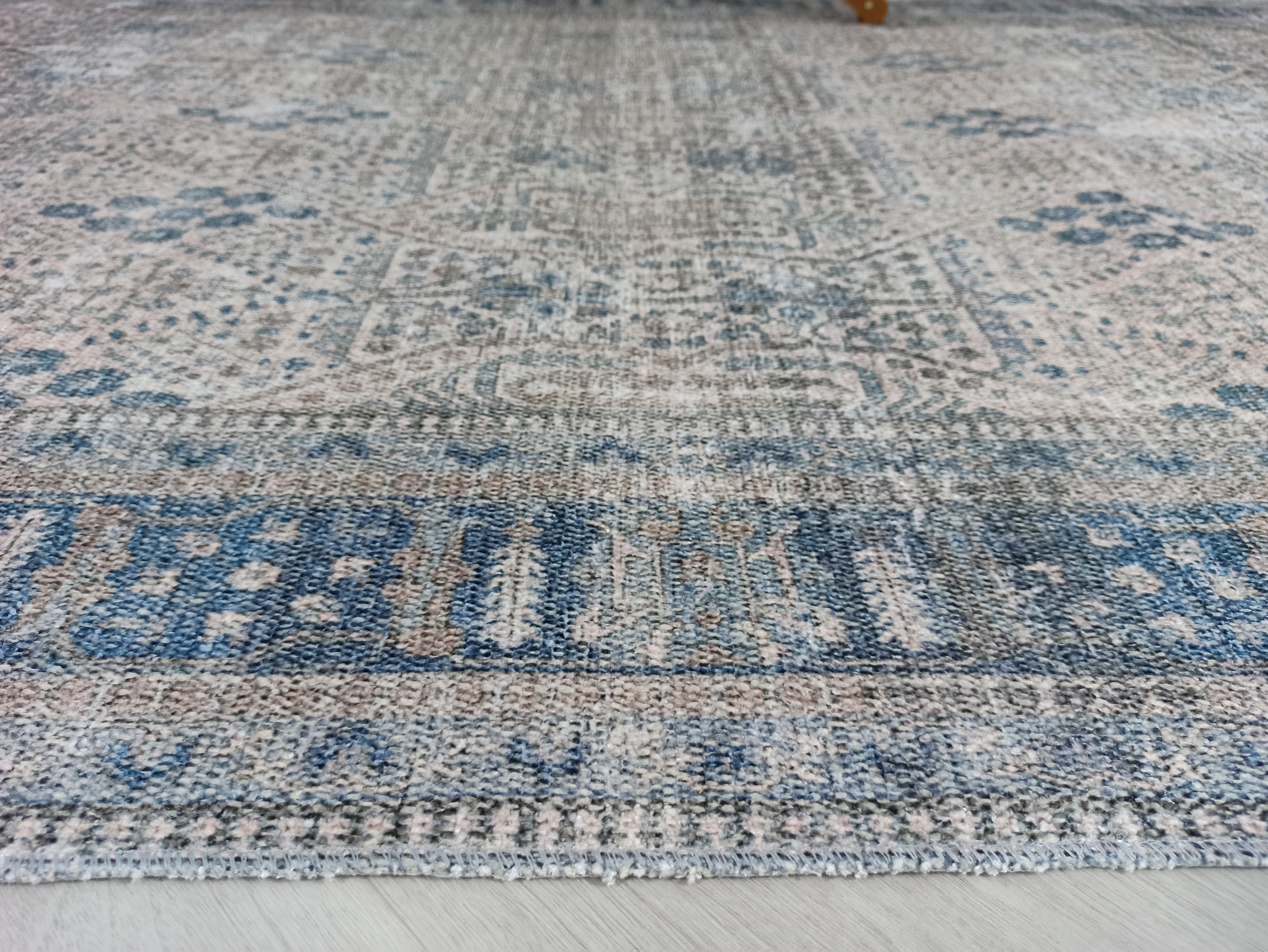 Tiana Rug Neutral Turkish Faded Gray Blue Rug-Rugs-Fame Rugs-2'x3' ft 60x90 cm-fame