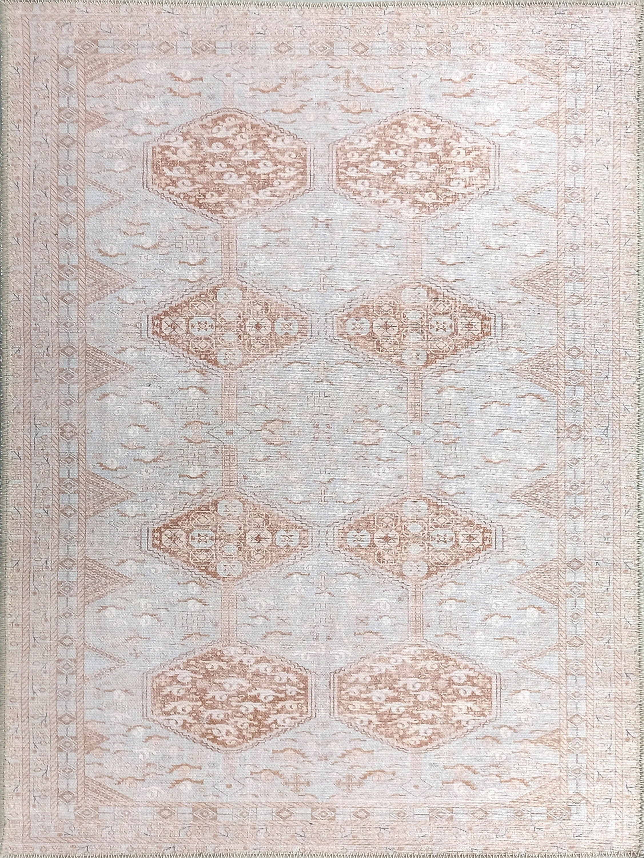 Tiera Rug Vintage Turkish Faded Beige Brown Rug-Rugs-Fame Rugs-2'x3' ft 60x90 cm-fame