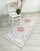 Tuta Rug Turkish Neutral Medallion white Beige Rug-Rugs-Fame Rugs-2'x3' ft 60x90 cm-fame