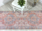 Valvia RugTurkish Terracotta Red Beige Sky Blue Rug-Rugs-Fame Rugs-2'x3' ft 60x90 cm-fame