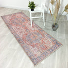 Valvia RugTurkish Terracotta Red Beige Sky Blue Rug-Rugs-Fame Rugs-2'x3' ft 60x90 cm-fame