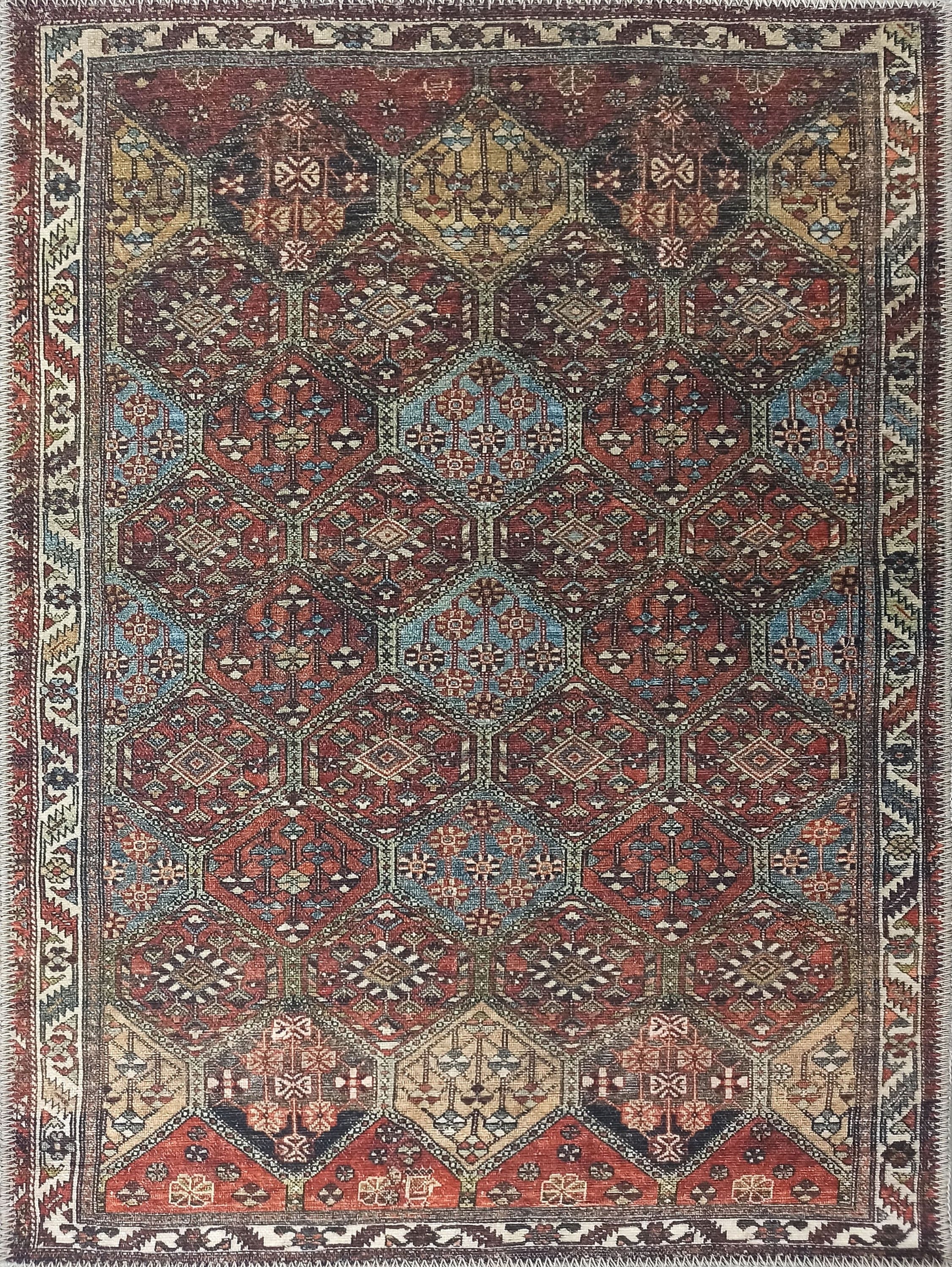 Viona Turkish Brown earth tone Oushak Rug-Rugs-Fame Rugs-2'x3' ft 60x90 cm-fame