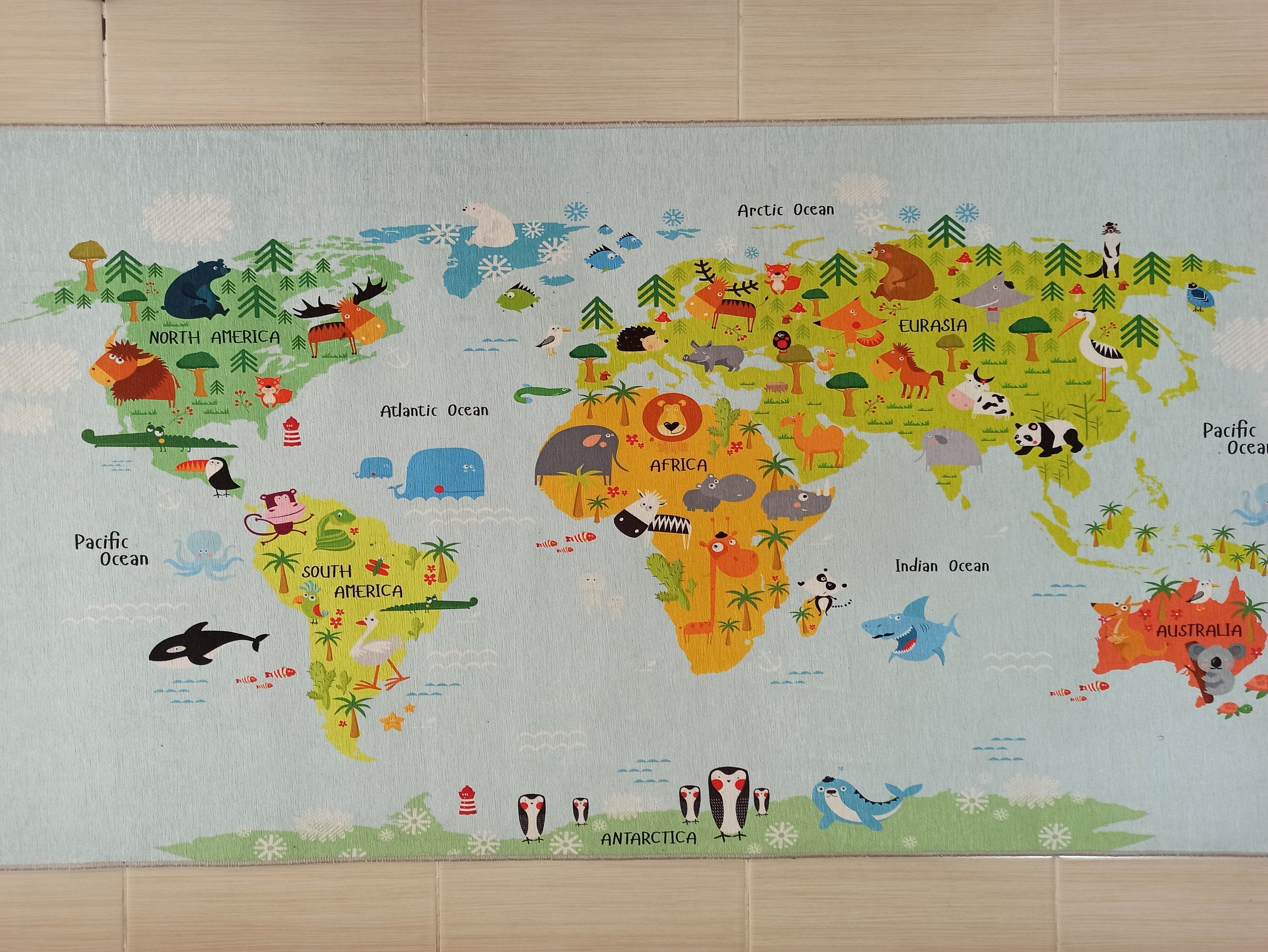 World Rug World Map Kids Play Rug-Rugs-Fame Rugs-2'x3' ft 60x90 cm-fame