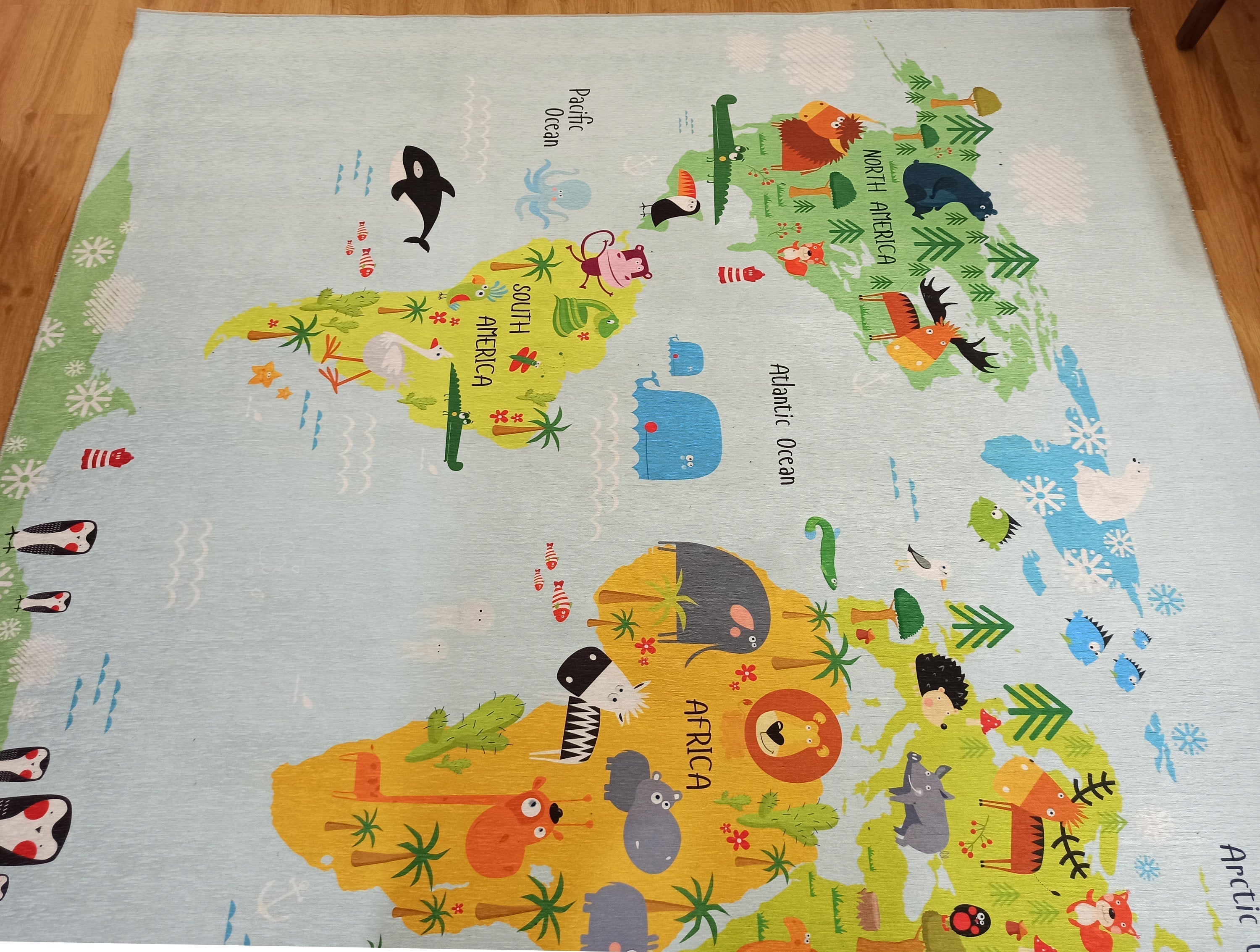 World Rug World Map Kids Play Rug-Rugs-Fame Rugs-2'x3' ft 60x90 cm-fame