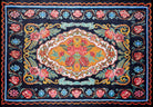 Zarka Turkish Colorful Karabagh Rug-Fame Rugs-2'x3'ft 60x90cm-fame